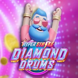 Hyper Strike Diamond Drums slot logo by Gameburger Studios at SlotsGem Casino