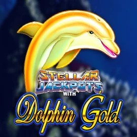 Logo of Dolphin Gold with Stellar Jackpots from Lightning Box Game at SlotsGem Casino