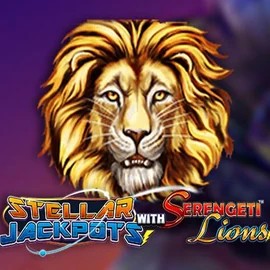 Stellar Jackpots with Serengeti Lions logo by Lightning Box Game at SlotsGem CasinoStellar Jackpots with Serengeti Lions
